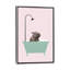 Hippopotame dans une baignoire, art encadré-49839968-49839971