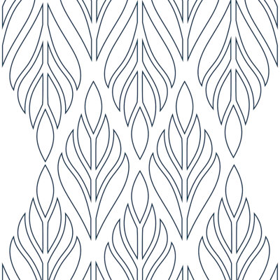 Deco Palm 10' L x 24" W Peel and Stick Wallpaper Roll