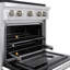 ZLINE 30 in. 4.2 cu. ft. Paramount Dual Fuel Range W/ 4 Burner DuoPro Cooktop and Electric Convection Oven in Satin Stainless Steel W/ White Matte Door-1676208540-1676208543