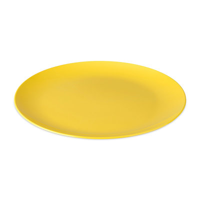 Koziol Nora Plate M dinner plate, plastic, Strong Coral, 26.4cm