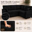 Canapé d'angle en L avec lit gigogne et rangement, canapé-lit réversible en chenille, 214 x 214 cm, canapé modulable pour salon, appartement et petits espaces-489301537