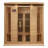 Dynamic Infrared Dynamic Saunas 4 - Person Bluetooth Compatible FAR Infrared Sauna in Hemlock