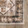  Tapis beige / brun à motif géométrique lavable à la machine Jessamine