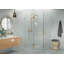 Halo 55 in. x 37 in. x 78 in. 90-degree Fully Frameless Glass Hinged Shower Enclosure-1031852232