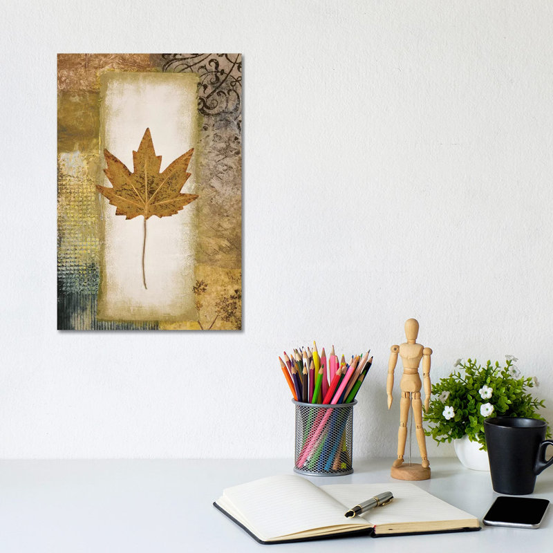 Single Leaf I by Michael Marcon - Wrapped Canvas Gallery-Wrapped Canvas Giclée, 20.32 cm H x 30.48 cm W