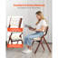 Chaises pliantes en bois avec coussin rembourré et structure en bois-654193430