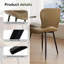 Chaise d'appoint rembourrée Modern (ensemble de 4)-171374322-171374321