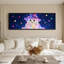 Grande toile encadrée - Décoration d'Halloween avec une adorable sorcière fantôme - 152 x 51 cm ou 152 x 76 cm-135242875-135242877