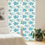 Panneau coulissant floral semi-diaphane avec passe-tringle-45991988