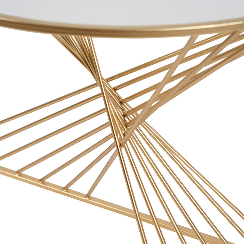 Benazir 100cm Glass Top Console Table