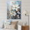 «Beige and Gold Seasonal Serenity Blooms On», reproduction sur toile