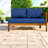 Spacious Patio Sofas, Acacia Wood Modern L Shape For Backyard