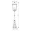 Lampadaire noir câblé à 4 lumières de 113,25 po Starkey (double)