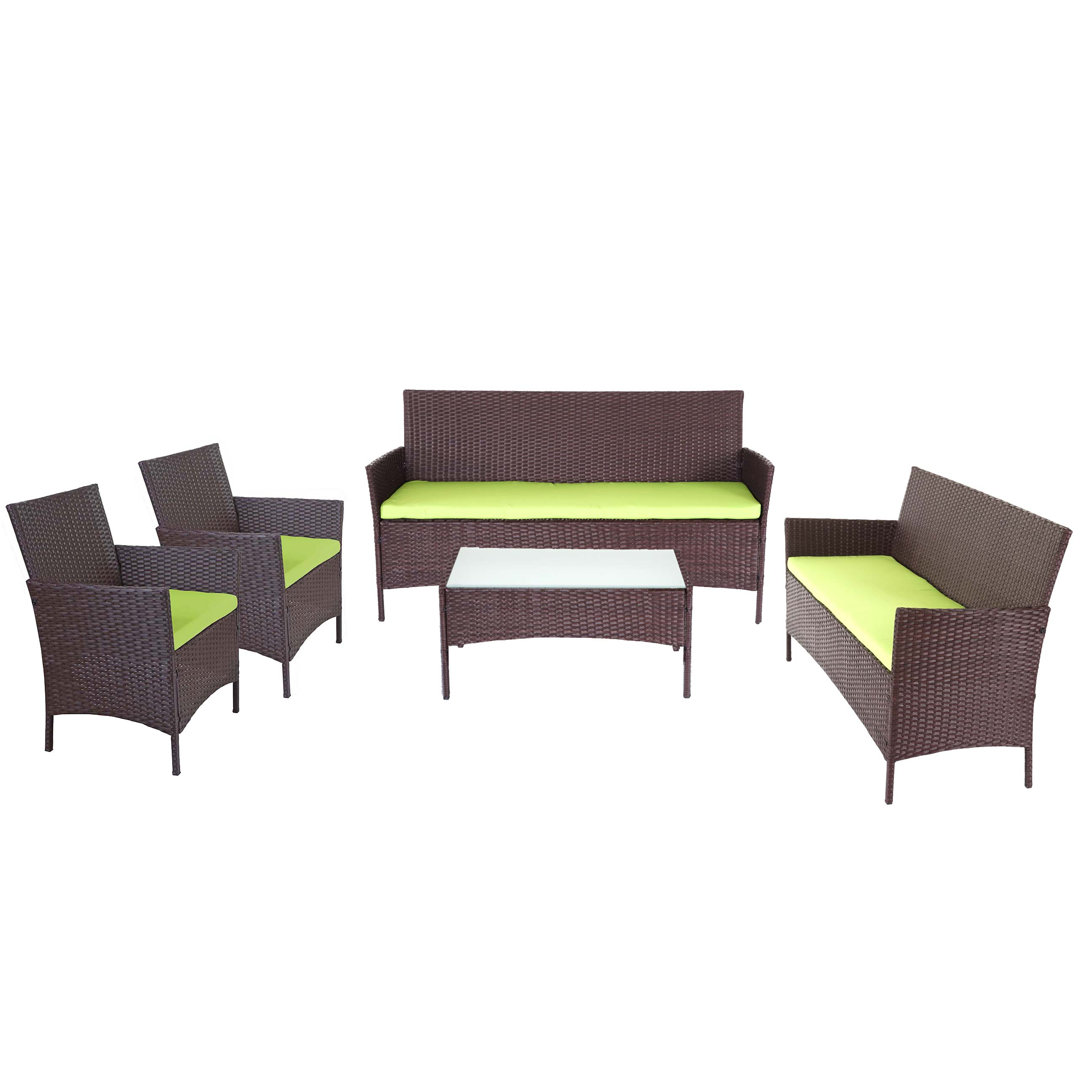 7-Sitzer Lounge-Set Chulmleigh aus Polyrattan mit Polster