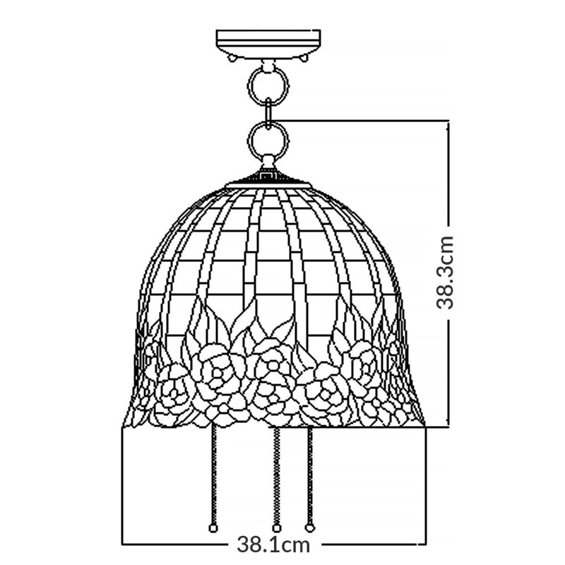 Roessler 3 - Light Imperial Bronze Dome Pendant