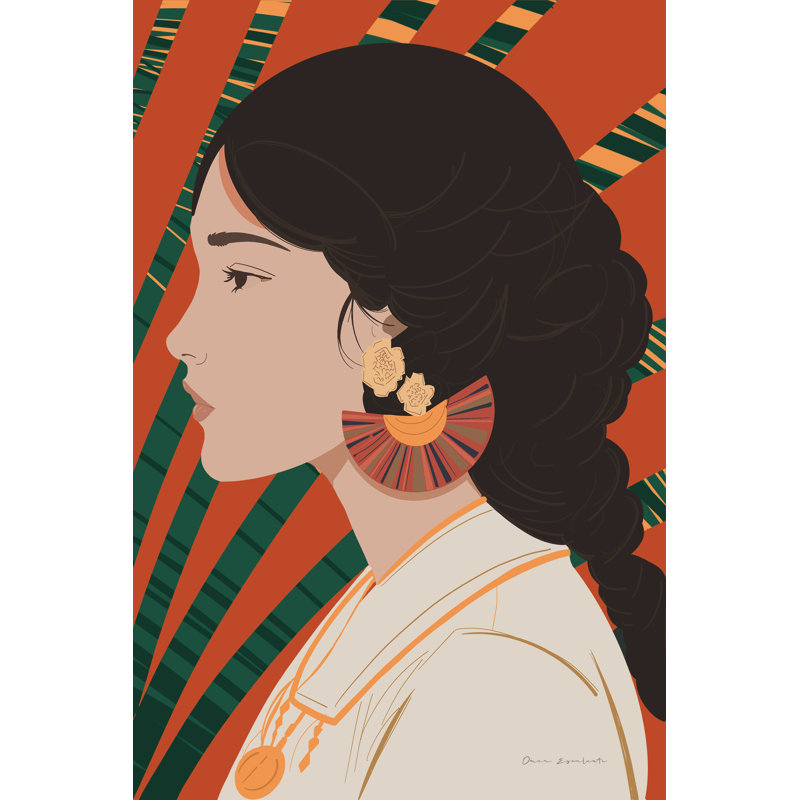 «Kailanee Boho Woman IV» par Omar Escalante, H 30 po x l 20 po