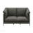 Black Top Grain Leather Sofa