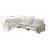 Moncada 4-Piece Modular Linen L-Shaped Power Reclining Sectional With Zero-Gravity And Heated Seats-245935390