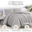 Ensemble de housse de couette en microfibre à motif de jacquard Bali Collection Bali-68026126-68026128