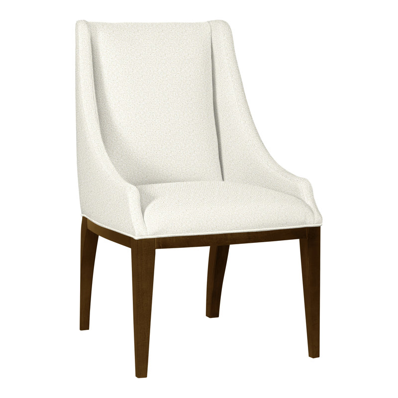 Thom Filicia Home 38" Wing Back Arm Chair, Kenworth Pearl, Havana