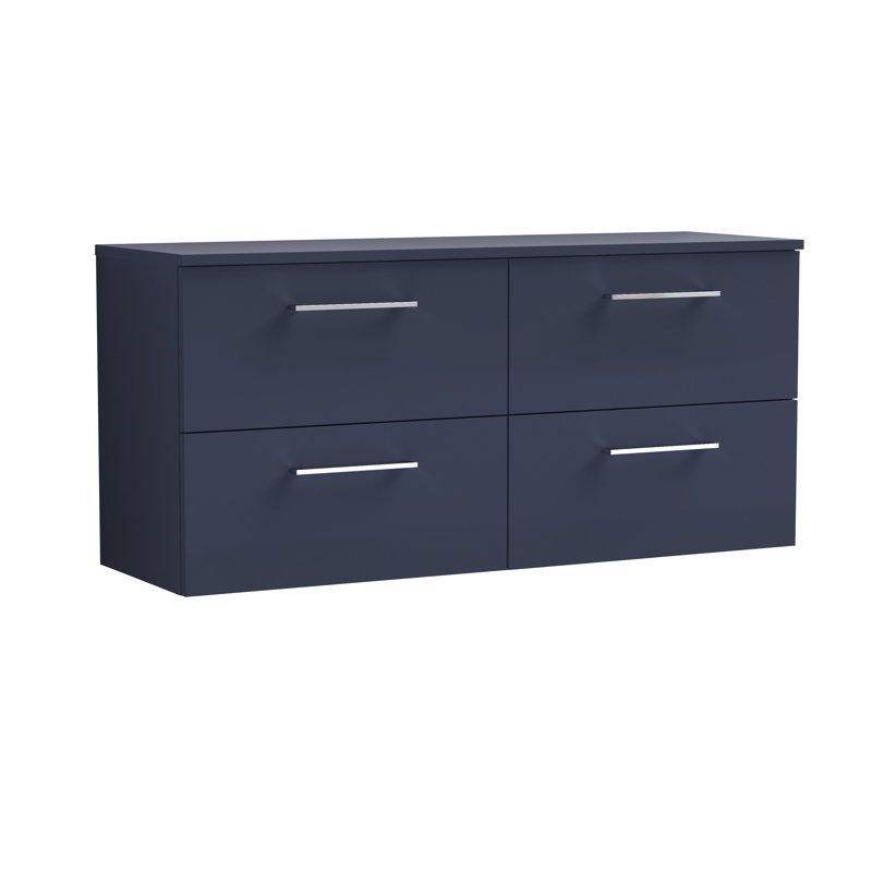 Arno 47.44cm Double Bathroom Vanity Base Only, Midnight Blue