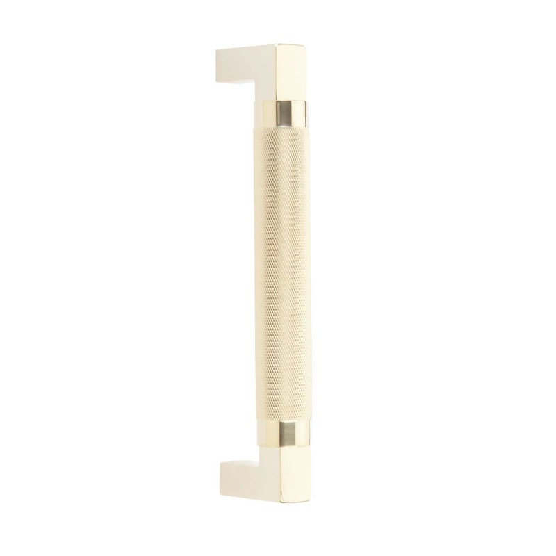 Hercules Knurled Appliance Pull, Unlacquered Brass