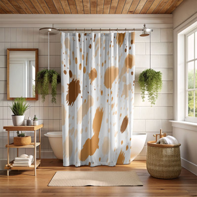 Earthy Stains - Premium Shower Curtain