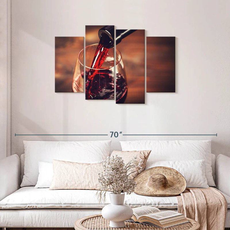 Dégustation de vin rouge Yarlin, H 27 po x l 43 po