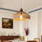 1-Light Rattan Lighting Fixture Handmade-899361886