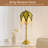 Vintage Table Lamp With Beaded Shade, 3 Color Temperatures, Green And Gold, Victorian Style
