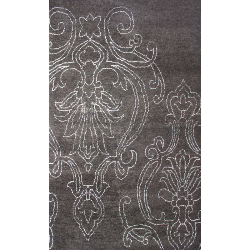 Trever Wool Floral Indoor Rug, Rectangle 5' x 8'