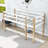Twin Wood Loft Bed With Ladder And Guardrails, Low-Height Design
