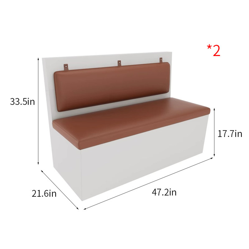 Banc rembourré en similicuir
