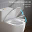 Toilette moderne avec bouton de chasse d'or, hauteur de fauteuil confortable de 17 po, cuvette de salle de bain allongée une pièce à double chasse puissante, siège à fermeture silencieuse-130095727