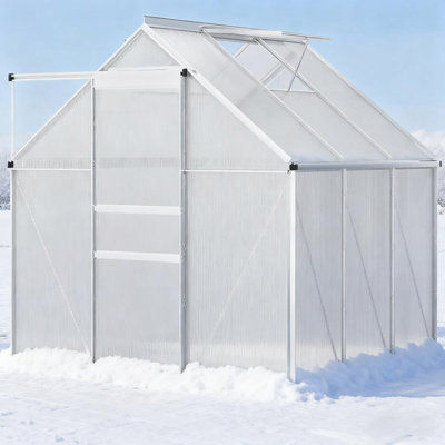 Silver Aluminum greenhouse