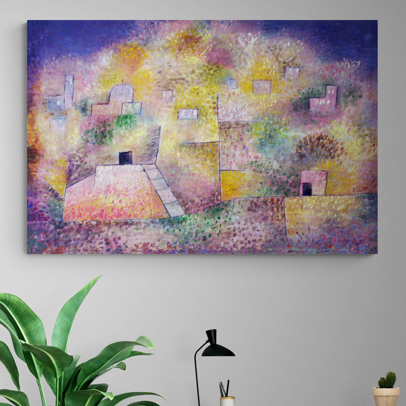 Oriental Pleasure Garden Anagoria by Paul Klee - Wrapped Canvas Print, 41cm H x 61cm W x 5cm D
