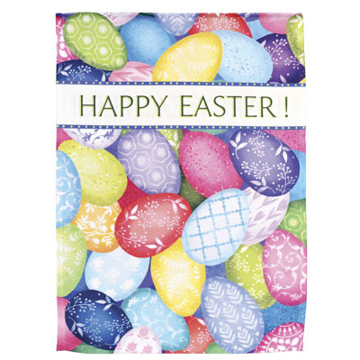 Flag Eggs Happy Easter 13x18