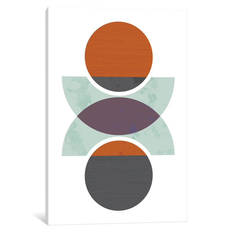 « cercles réfléchis », impression sur toile tendue, H 26 po x l 18 po x P 1,5 po