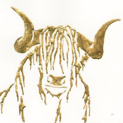 Gilded Highlander II by Chris Paschke - Wrapped Canvas Painting