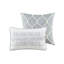 Housse de couette en coton gris très grand avec tissus et literie 5 pièces pour lit-117581397