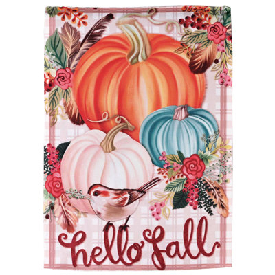 Garden Garden Hello Fall Pumpkins Bird