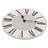Roman Numeral Quartz Analog Shiplap Style Distressed Wood Wall Clock