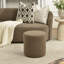 Repose-pieds rembourré rond moderne de 18 po Brynnen-599179402