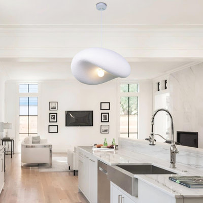 1 - Light Wabi-Sabi Style Chandelier Dimmable