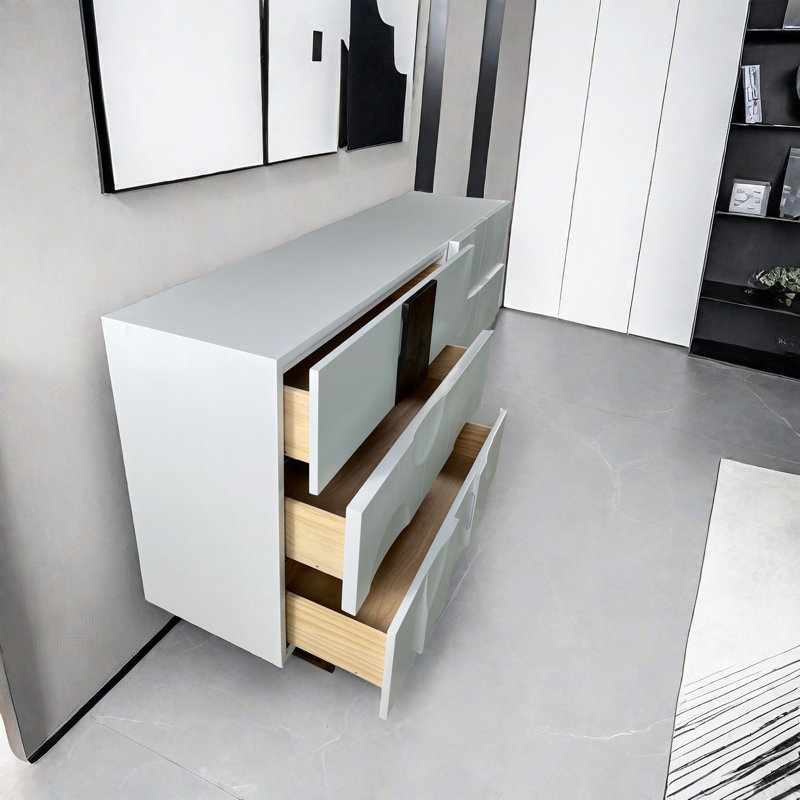 Creative Modern Sideboards Living Room Lockers. Sideboard, White, 35.43" H x 47.24" W x 15.75" D