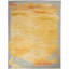  Tapis gris / jaune à motif abstrait touffeté à la main-836624183