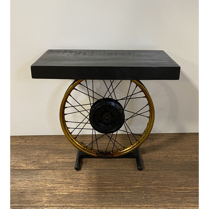 Table de bout 22 po en bois massif noir