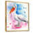 Toile avec cadre flottant or