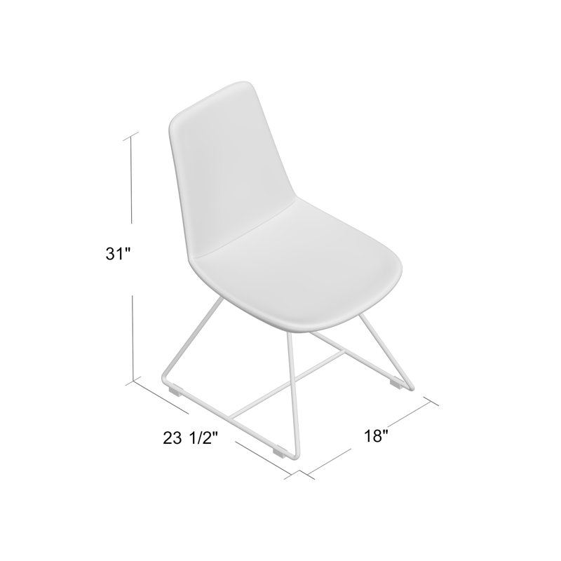 Chaise d’appoint rembourrée Fechteler, Laine gris foncé