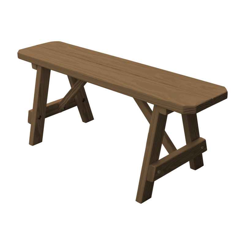 Banc de pique-nique en bois Springport, Teinte champignon